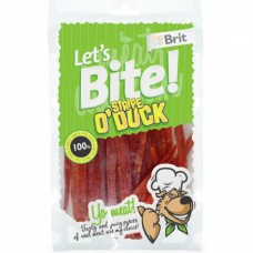 Brit Let's Bite Stripe o'Duck skanėstas