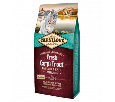Carni Love Cat Fresh Carp/Trout sausas maistas sterilizuotoms katėms