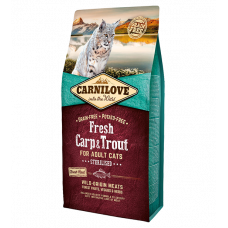 Carni Love Cat Fresh Carp/Trout sausas maistas sterilizuotoms katėms