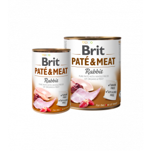 BRIT CARE Rabbit Pate & Meat konservai šunims