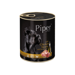 PIPER konservai šunims su vištų širdelėmis ir rudaisiais ryžiais