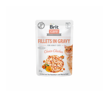 Brit Care Fillets in Gravy Choice Chicken konservai katėms 