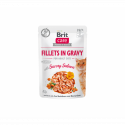 Brit Care Fillets in Gravy Savory Salmon konservai katėms