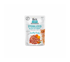Brit Care Sterilized Fillets in Gravy Healthy Rabbit konservai katėms